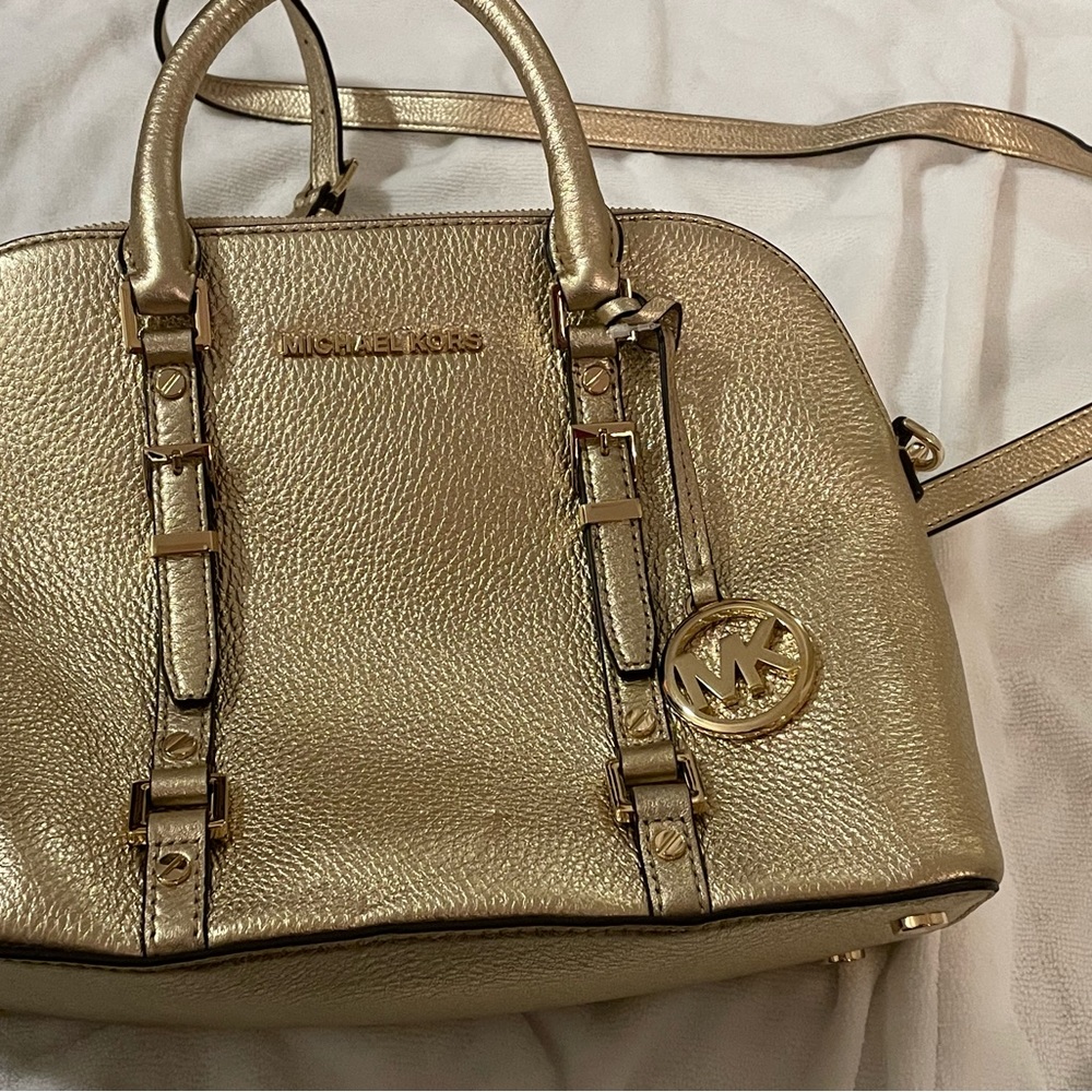 Michael Kors Metallic Gold Purse